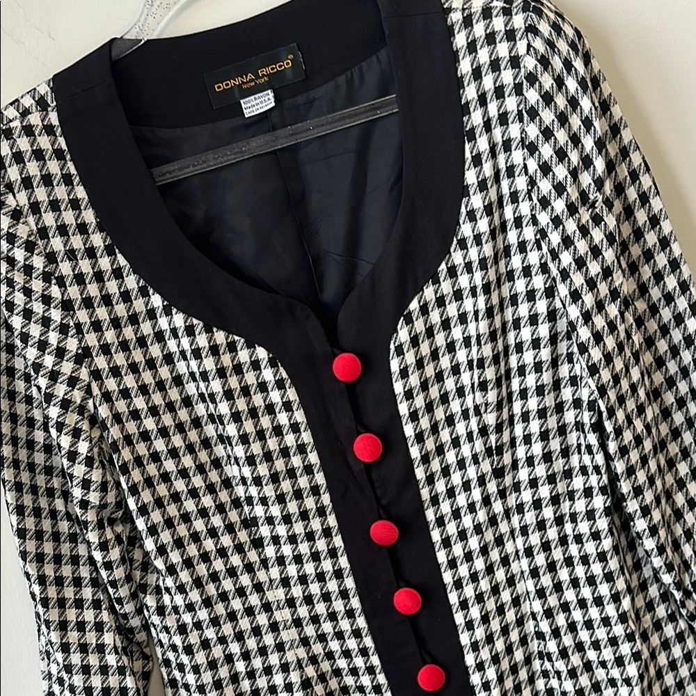Donna Ricco VTG Sz Large Houndstooth
Midi Dress - Picture 2 of 13